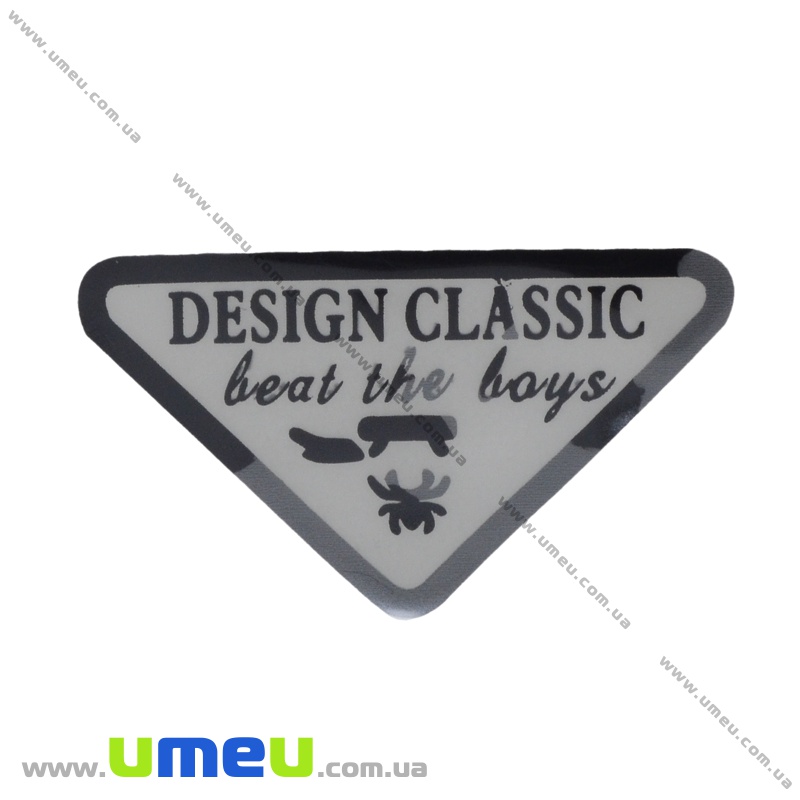 Термоаплікація Classic, 4,5х2,5 см, Чорна (APL-035256)