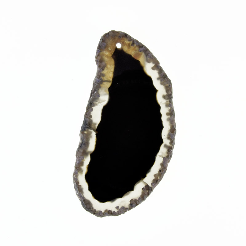 Срез Агата, Черный, 67х34 мм (POD-032550)