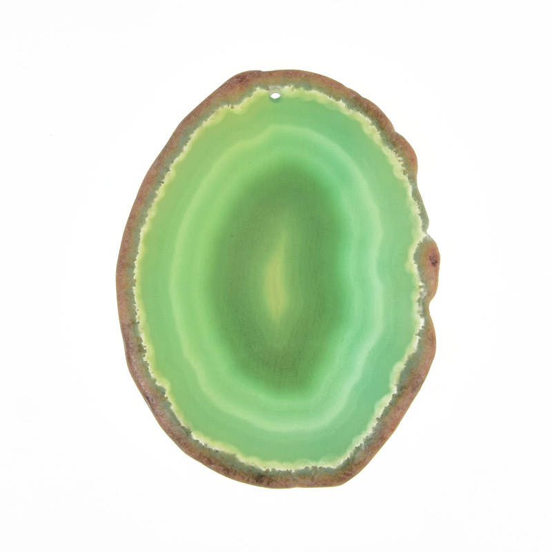 Зріз Агата, Зелений, 77х59 мм (POD-011973)