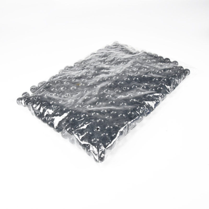 Намистини для сумок ОПТ, Пластикові, Круглі, 12 мм, Чорні (BUS-060791)