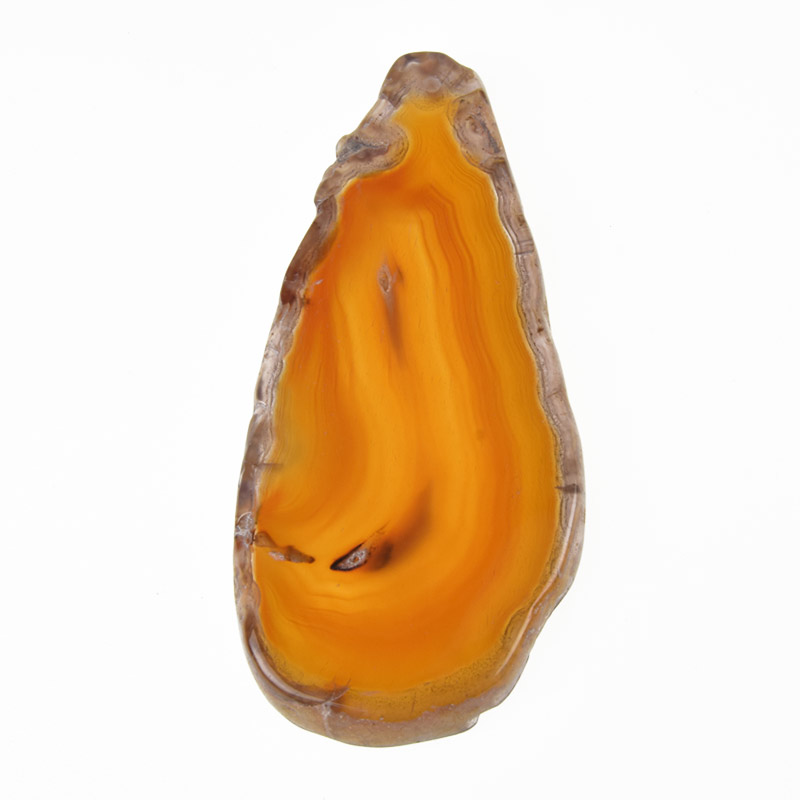 Зріз Агата, Червоно-коричневий, 84х40 мм (POD-020171)