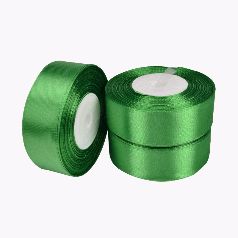 Атласна стрічка, 25 мм, Зелена (LEN-053430)