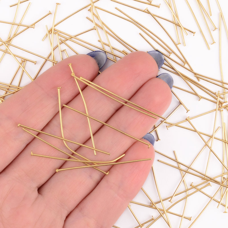 Гвоздики із нерж. сталі, 35 мм, Покриття 18 kt (STL-056249)