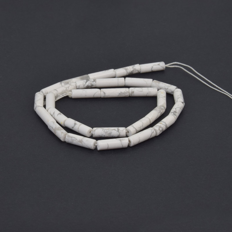 Бусины Говлит, Натур. камень, 13-14 мм, Боченок (BUS-058155)