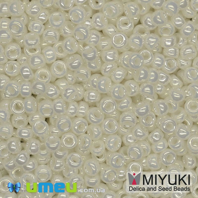 Бісер японський Miyuki круглий RR 11/0 №591, Молочний (BIS-045646)