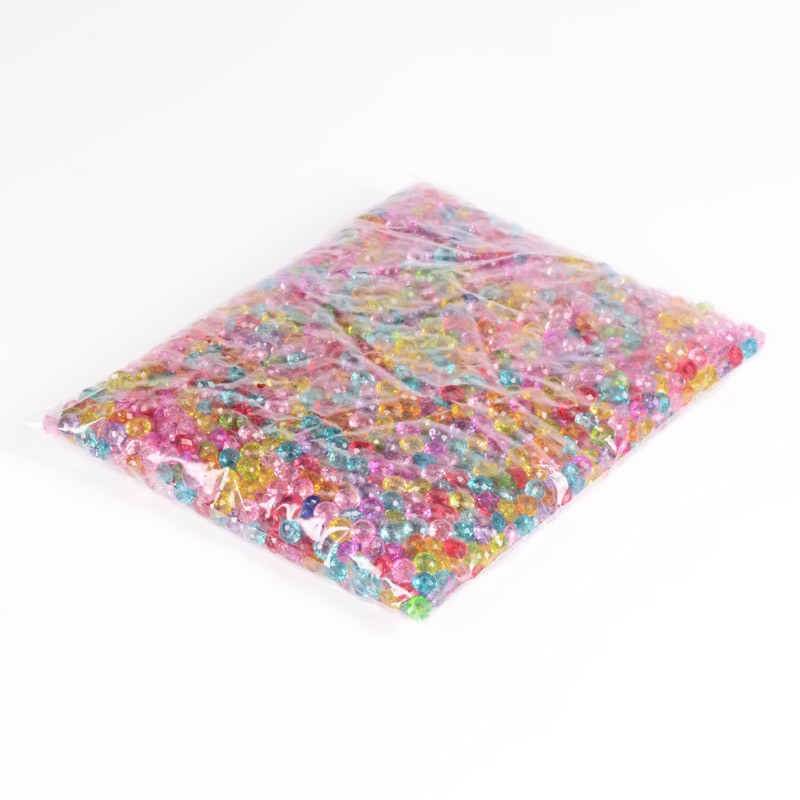 Намистини для сумок, Акрилові, Ронделі, 8 мм, Різнокольорові (BUS-056143)