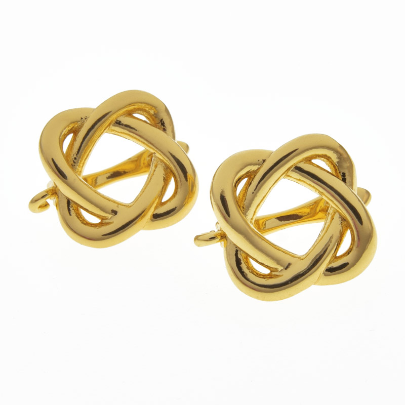 Швензы, Латунь с покрытием 18 kt, 19х13х14 мм (OSN-059995)