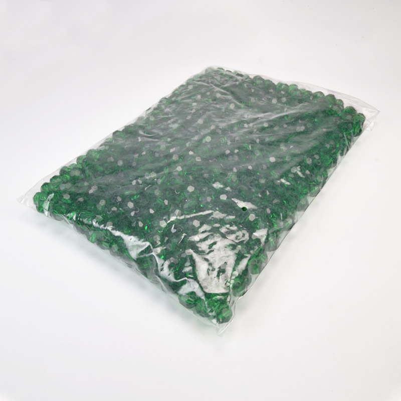 Бусины для сумок ОПТ, Акриловые, Круглые граненые, 10 мм, Зеленые (BUS-059890)