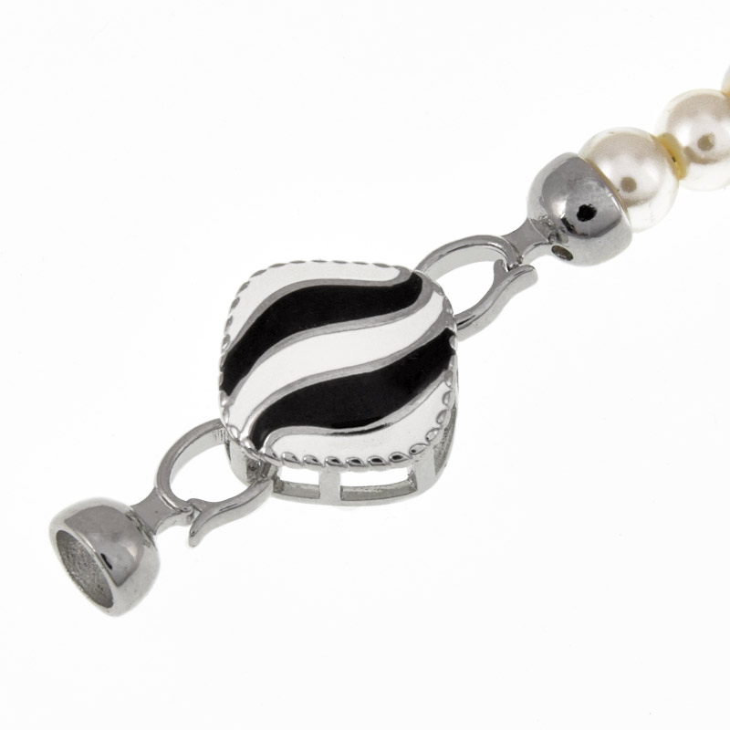 Застібка, 39х16 мм, Латунь з покриттям Родій (ZAM-060885)