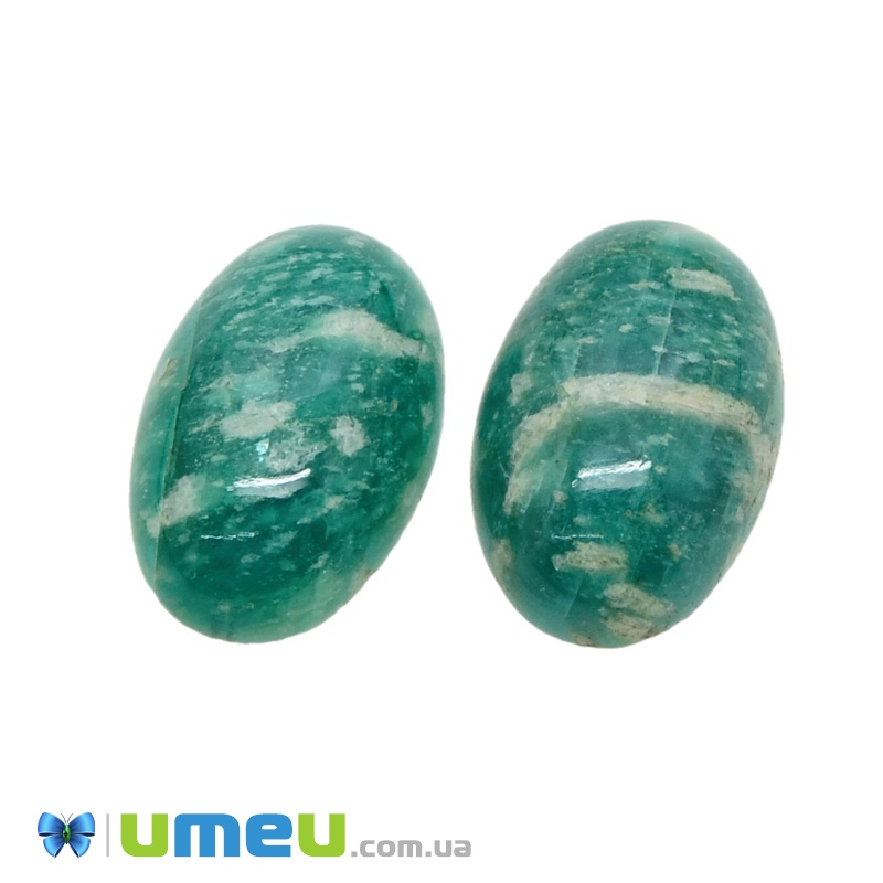 Кабошон нат. камінь Амазоніт, Овал, 14х10 мм (KAB-028867)
