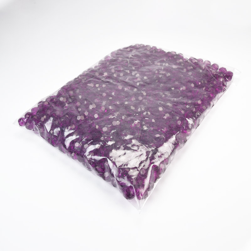 Бусины для сумок ОПТ, Акриловые, Круглые граненые, 10 мм, Сиреневые (BUS-059895)