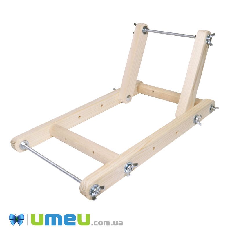 Верстат дерев'яний для бісероплетіння (для герданів) 33х19х18 см (MUL-048172)