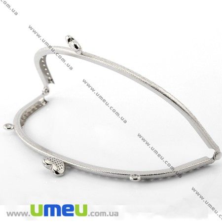 Фермуар металевий, Світле срібло, 16,5х8,5 см (BAG-006654)