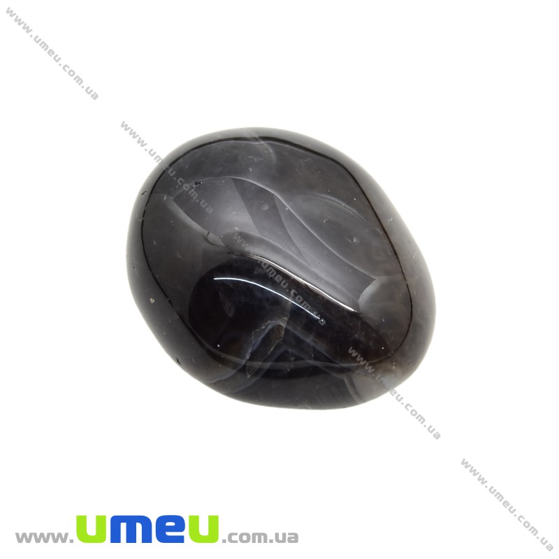 Галтовка Агат черный, 30х24х15 мм (POD-026123)