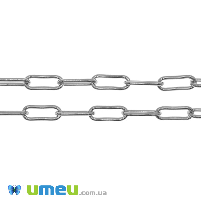 Ланцюг, Темне срібло, 21х8,5 мм (ZEP-040218)
