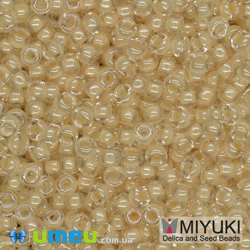 Бісер японський Miyuki круглий RR 11/0 №2215, Бежевий світлий (BIS-045677)