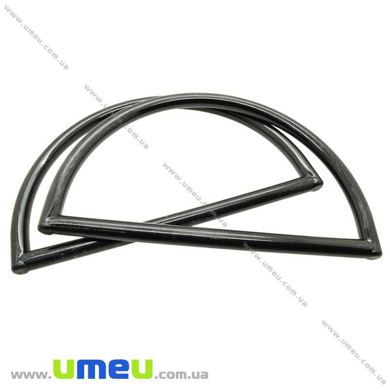 Ручки для сумок пластикові, 22х13 см, Чорні (BAG-004127)