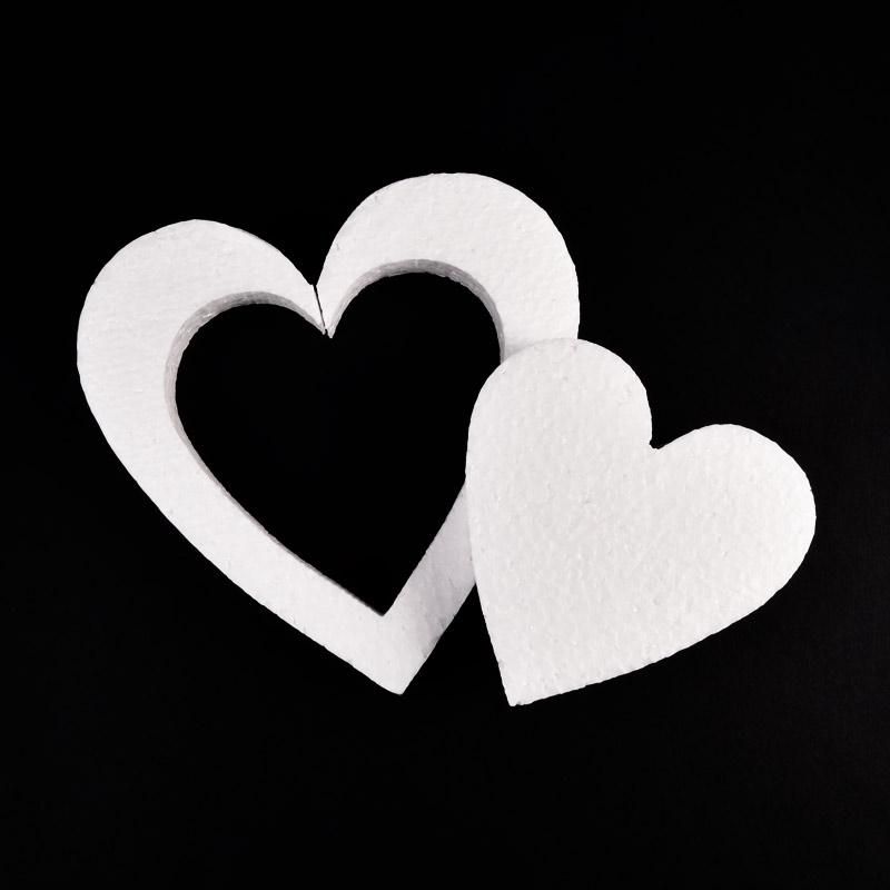 Пінопластовий виріб Серце в серці, 23х24х2 см (DEC-056941)