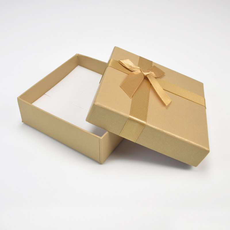 Подарочная коробочка Квадратная, 9х9х3 см, Бежевая (UPK-057116)