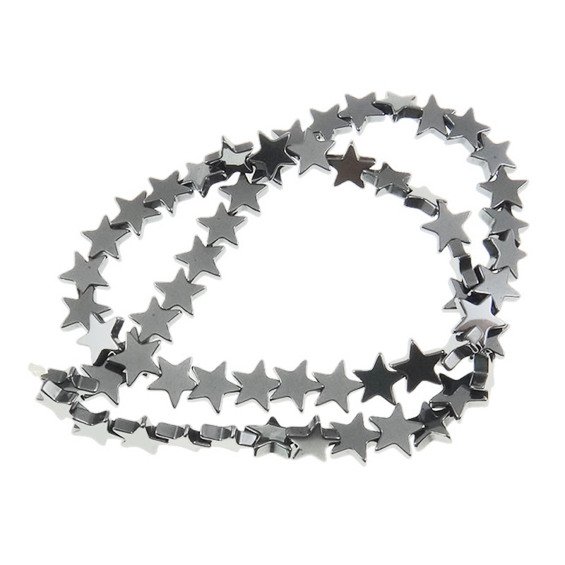 Бусины Гематит, Натур. камень, 8,5х2,4 мм, Звезда (BUS-051772)