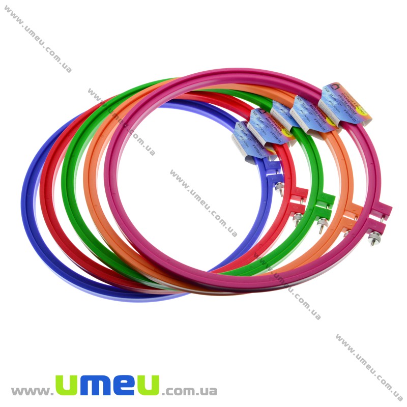 Пяльцы пластиковые PONY 25 см с металлическим винтом (MUL-018749)