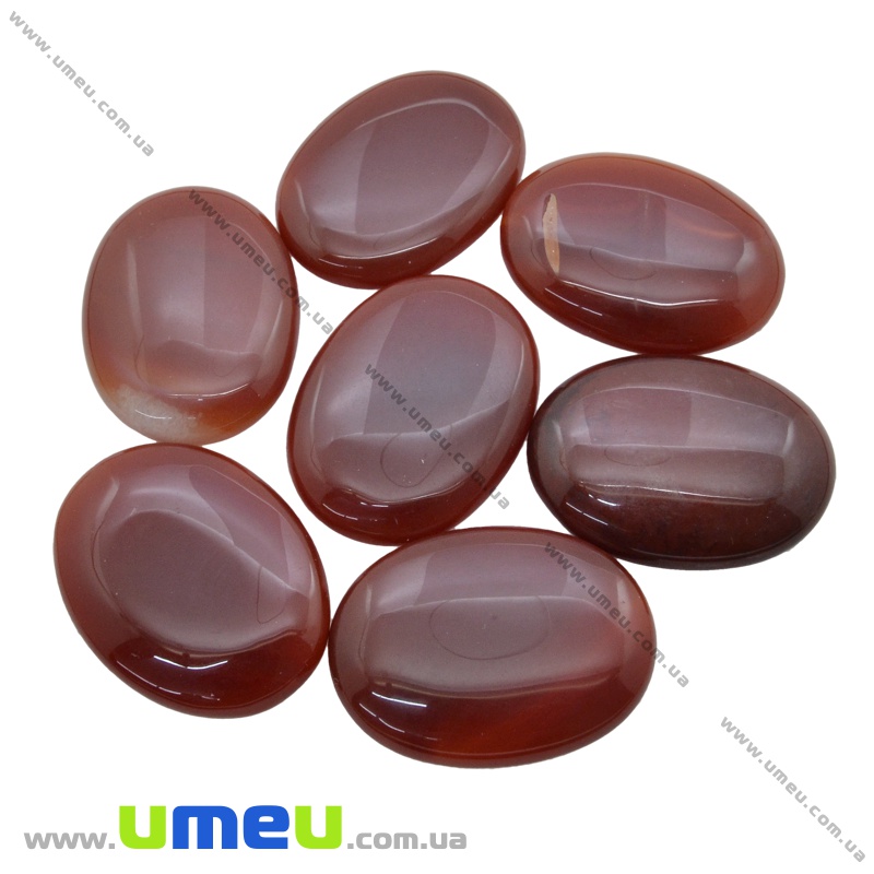 Кабошон нат. камінь Сердолік, Овал, 40х30 мм (KAB-036132)