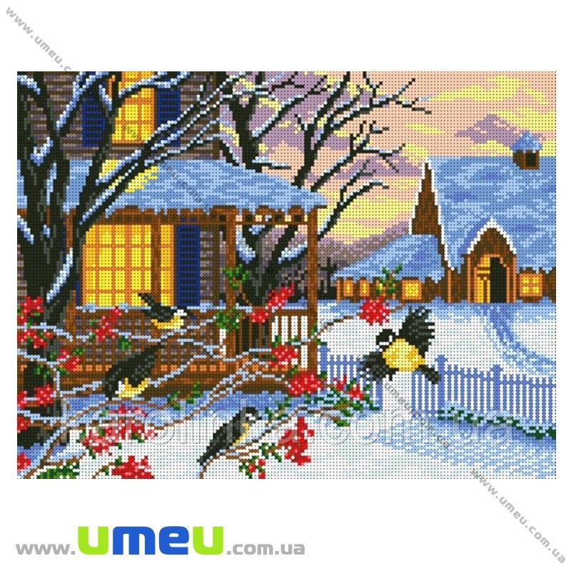 Схема для виш. бісером Каролінка, Зимовий вечір, 35х26 см (SXM-027911)