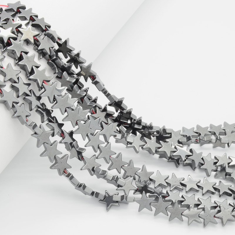 Бусины Гематит, Натур. камень, 8,5х2,4 мм, Звезда (BUS-051772)