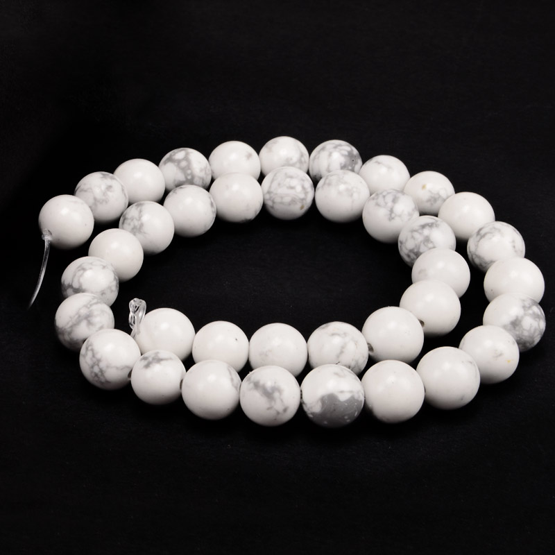 Намистини Говліт, Натур. камінь, 10,5 мм, Круглі (BUS-053972)