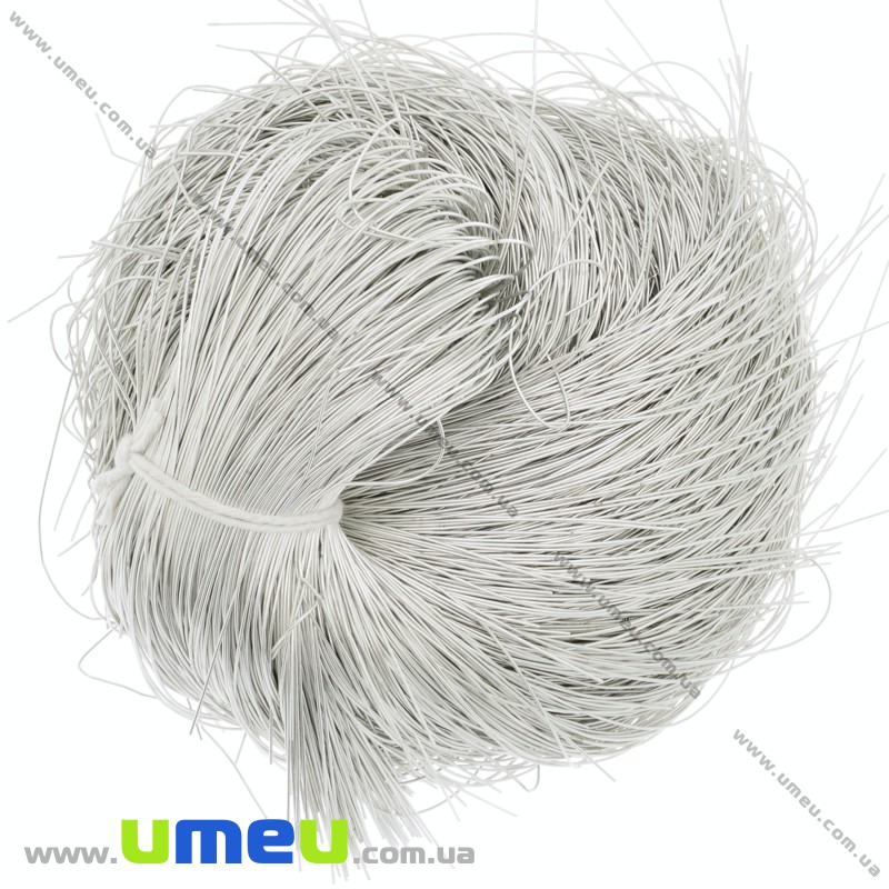 Канитель гладкая 0,5 мм, Серебристая (KNT-027995)
