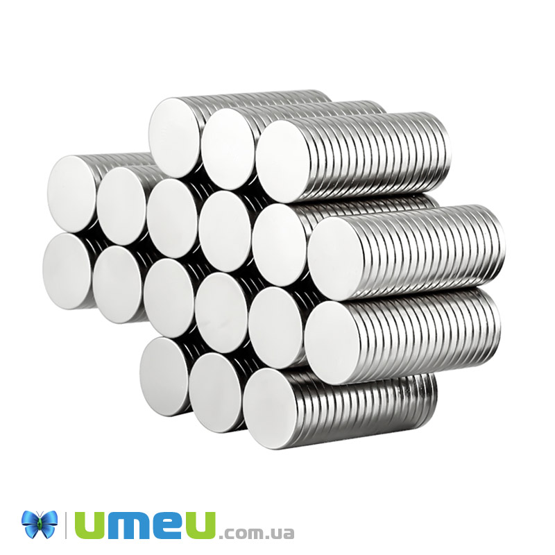 Магніт неодимовий для брошок Круглий, 12х1,3 мм (OSN-039334)