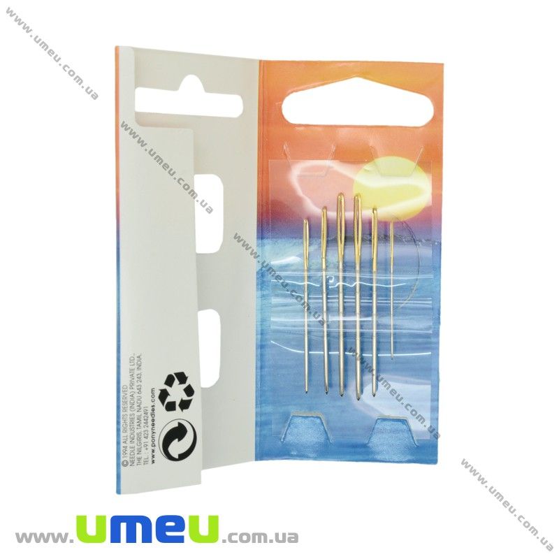 Набор иголок для вышивки PONY №18-26 с тупым кончиком, 6 шт (UPK-021158)