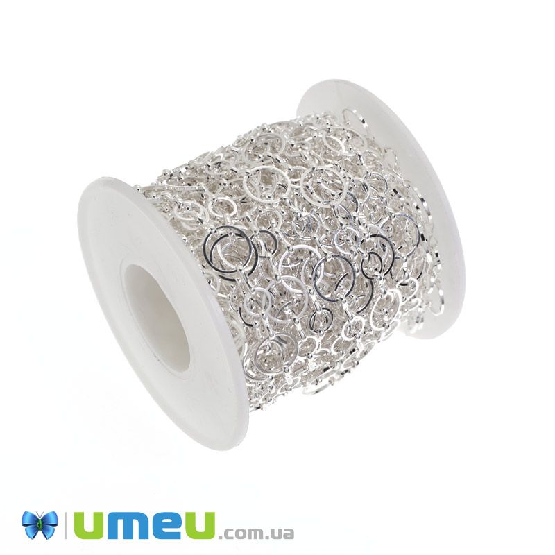 Цепь, Светлое серебро, 6 и 10 мм (ZEP-046152)