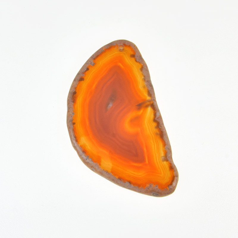 Зріз Агата, Червоно-коричневий, 70х39 мм (POD-032425)