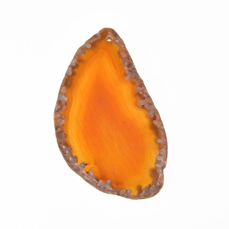 Срез Агата, Красно-коричневый, 71х42 мм (POD-012010)