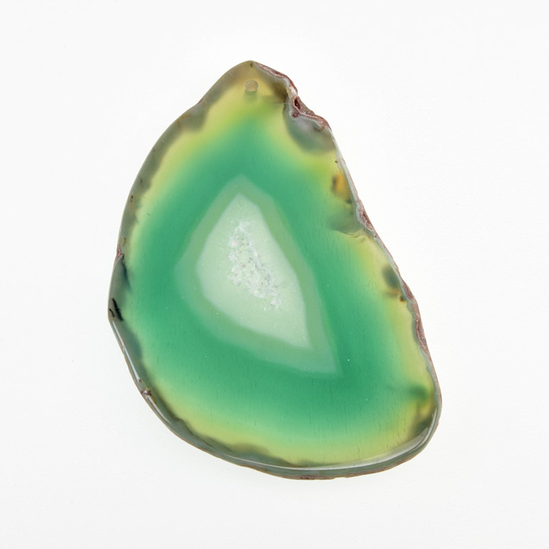 Срез Агата, Зеленый, 72х44 мм (POD-011965)