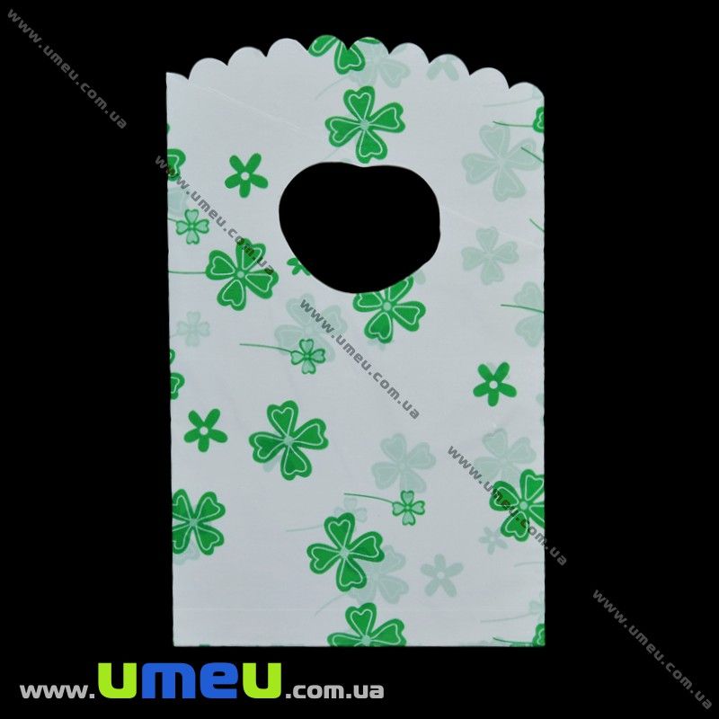 Подарунковий пакетик, 15х9 см, Зелений (UPK-012333)