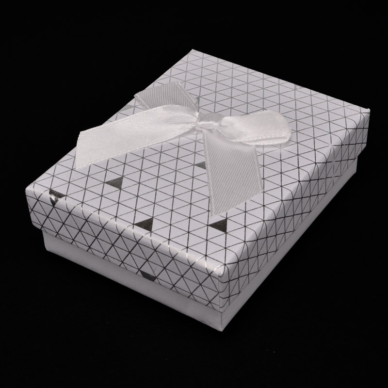 Подарункова коробочка Прямокутна, 9х7х3 см, Біла (UPK-053801)