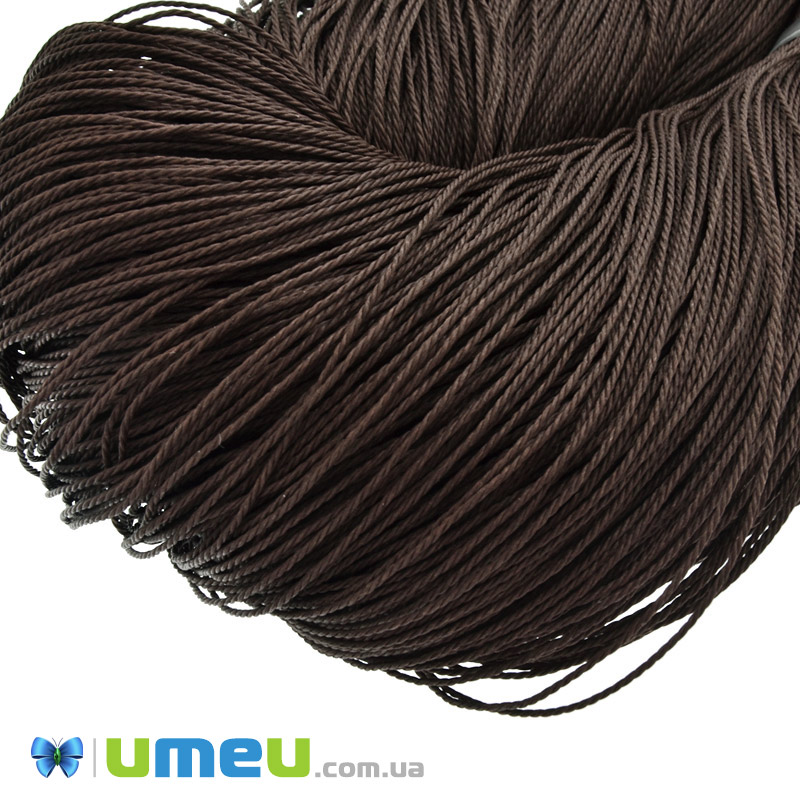 Поліестеровий шнур кручений, 1 мм, Коричневий(LEN-047436)