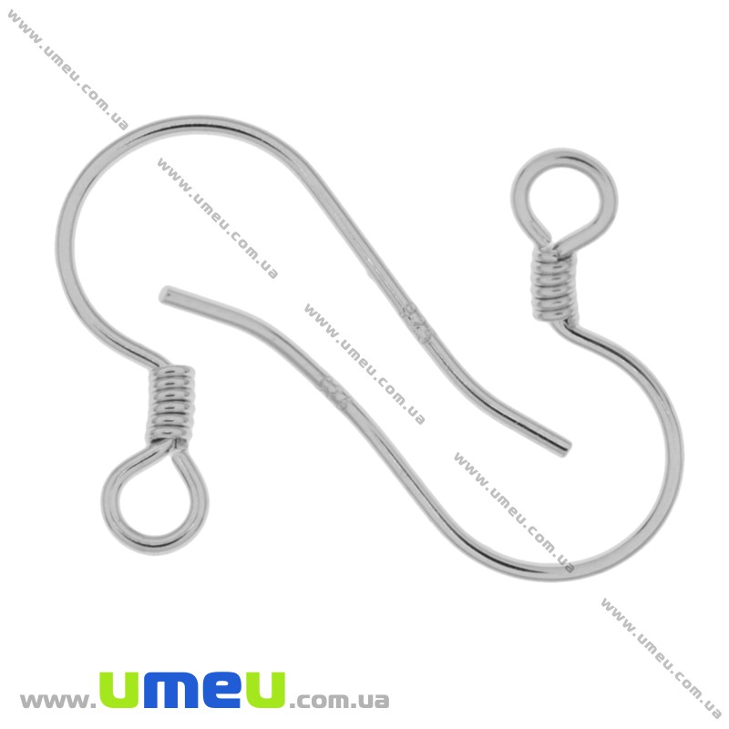 Швензи Срібло (925 проба) Колір платини, 17х14 мм (SER-019023)