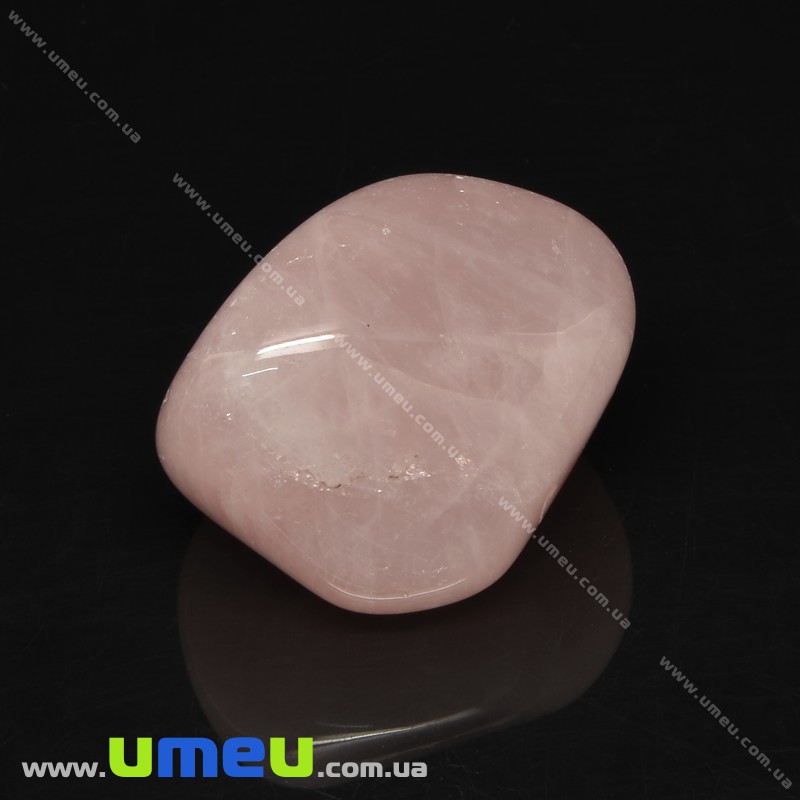 Галтовка Кварц рожевий, 36х31х26 мм (POD-033788)