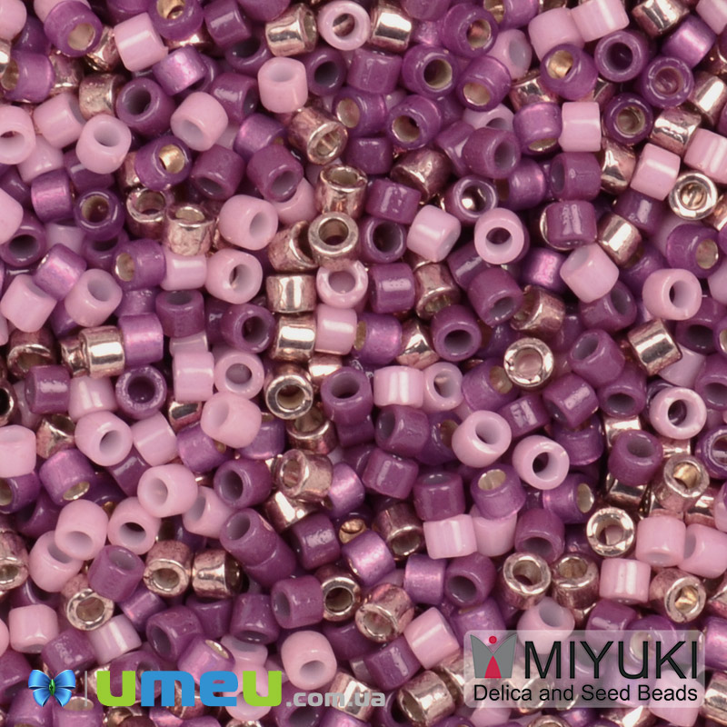 Бісер японський Miyuki Delica 11/0 DBmix122, Різнокольоровий (BIS-049709)