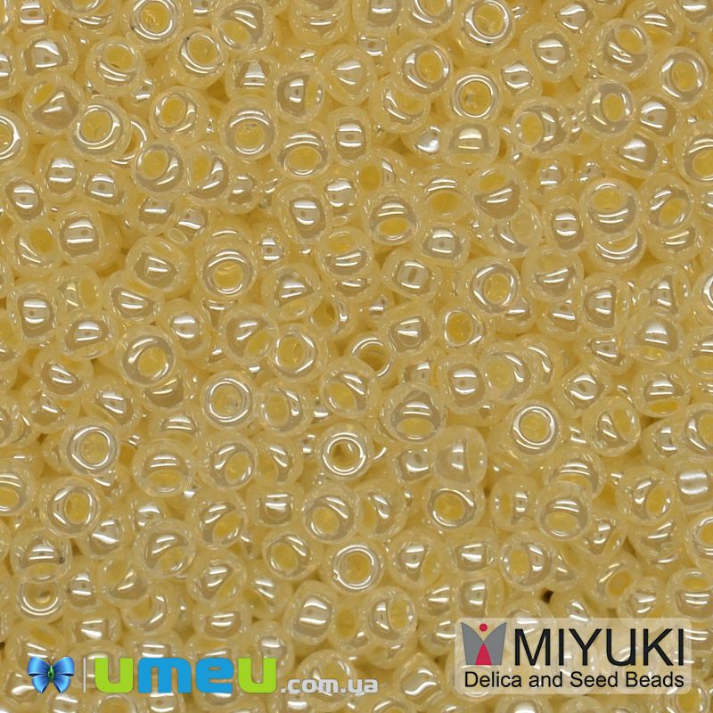 Бісер японський Miyuki круглий RR 11/0 №514D, Жовтий блідий (BIS-045629)
