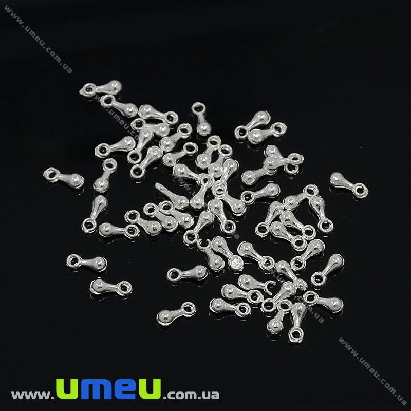 Кінцевик, 7х2,5 мм, Світле срібло (ZAG-000475)