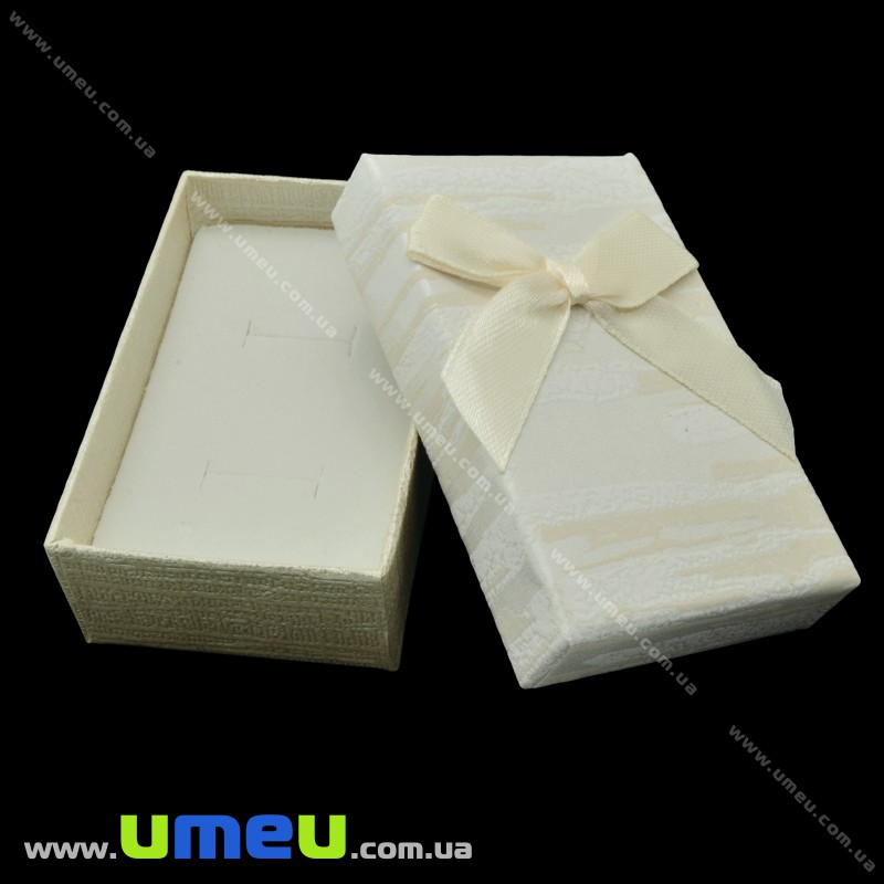 Подарочная коробочка Прямоугольная, 8х4,5х2,5 см, Кремовая (UPK-023130)