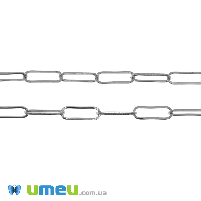 Ланцюг, Темне срібло, 18х6 мм (ZEP-040221)