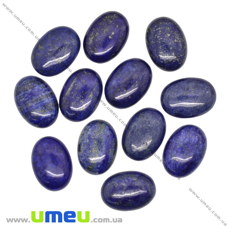 Кабошон нат. камінь Ляпіс Лазурит, Овал, 25х18 мм (KAB-012686)