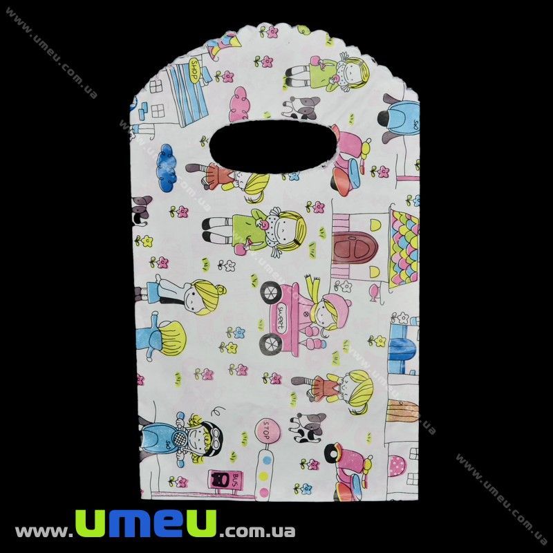 Подарунковий пакетик, 19х12 см, Білий (UPK-026257)