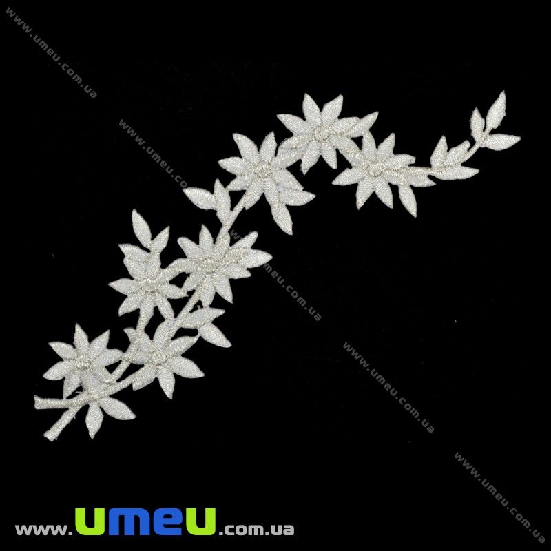 Термоаплікація, Срібляста, 16х4 см (APL-016422)