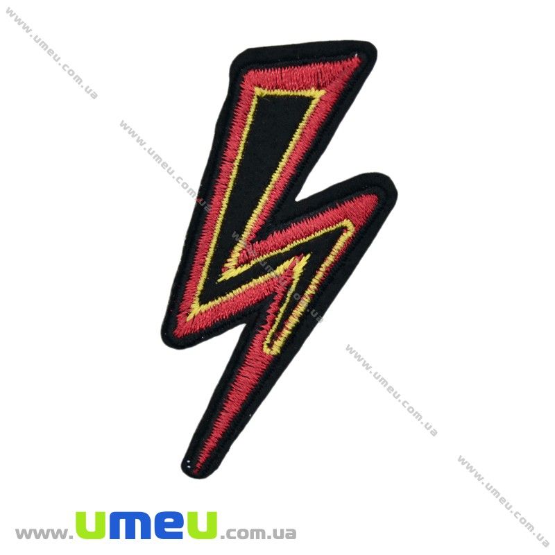 Термоаплікація Блискавка, 7,5х3,5 см (APL-021005)